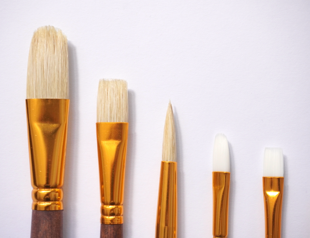 Acrylic paint shop brush set