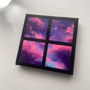 
                  
                    Pink Purple Dreamy Clouds Window Acrylic Painting
                  
                